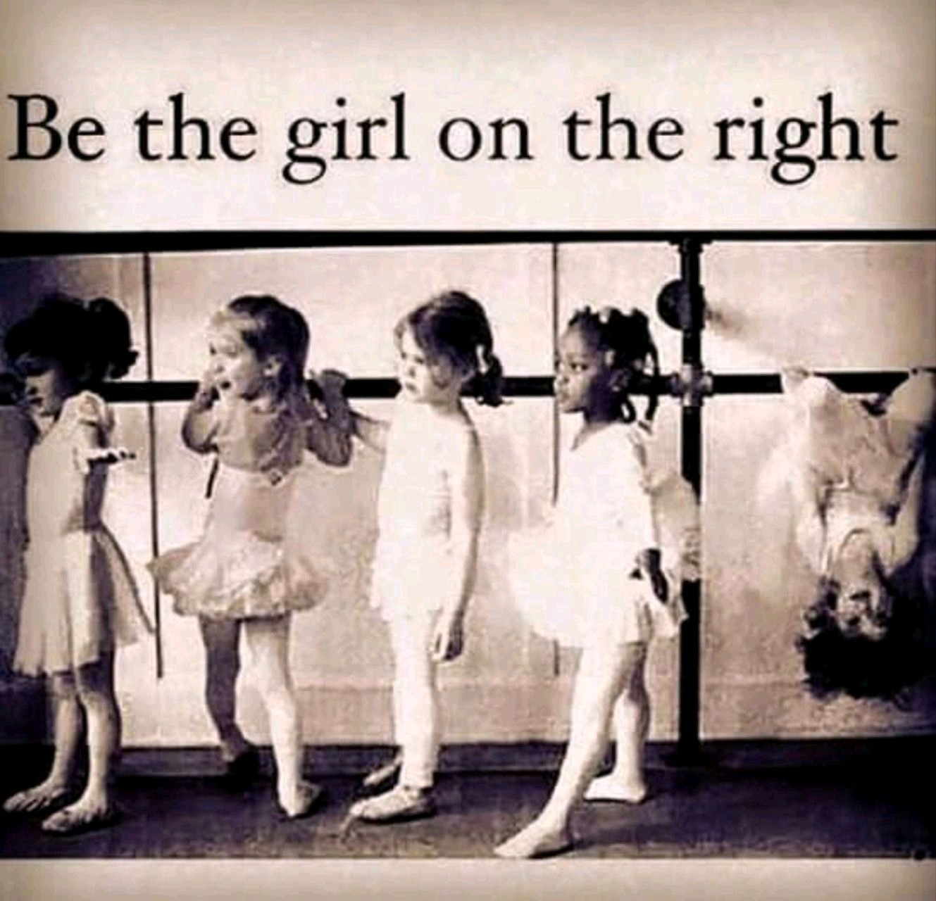 meisje ondersteboven